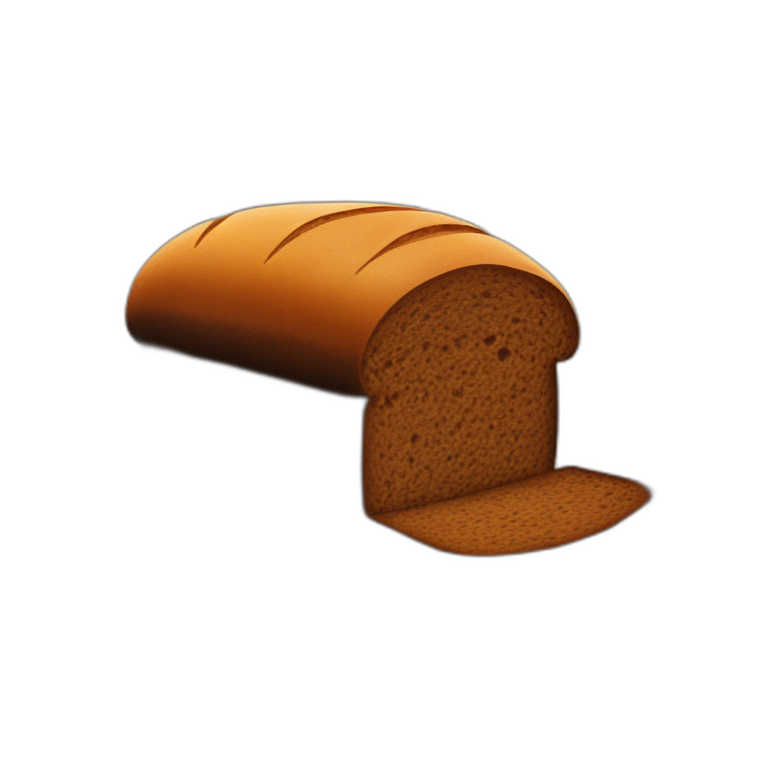 Pumpernickel loaf emoji