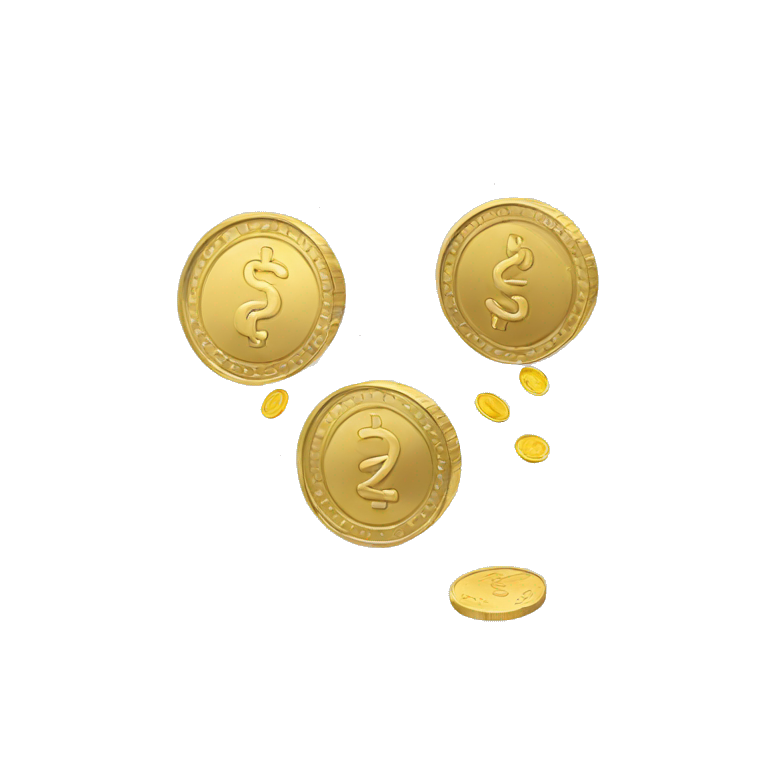 A coin flipping emoji