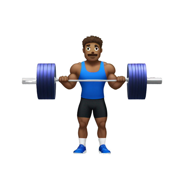 Olympic weightlifter like emoji