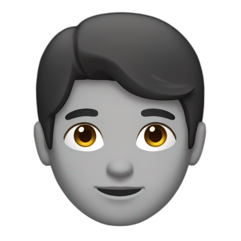 developer on mac laptop light skin tone black hair emoji