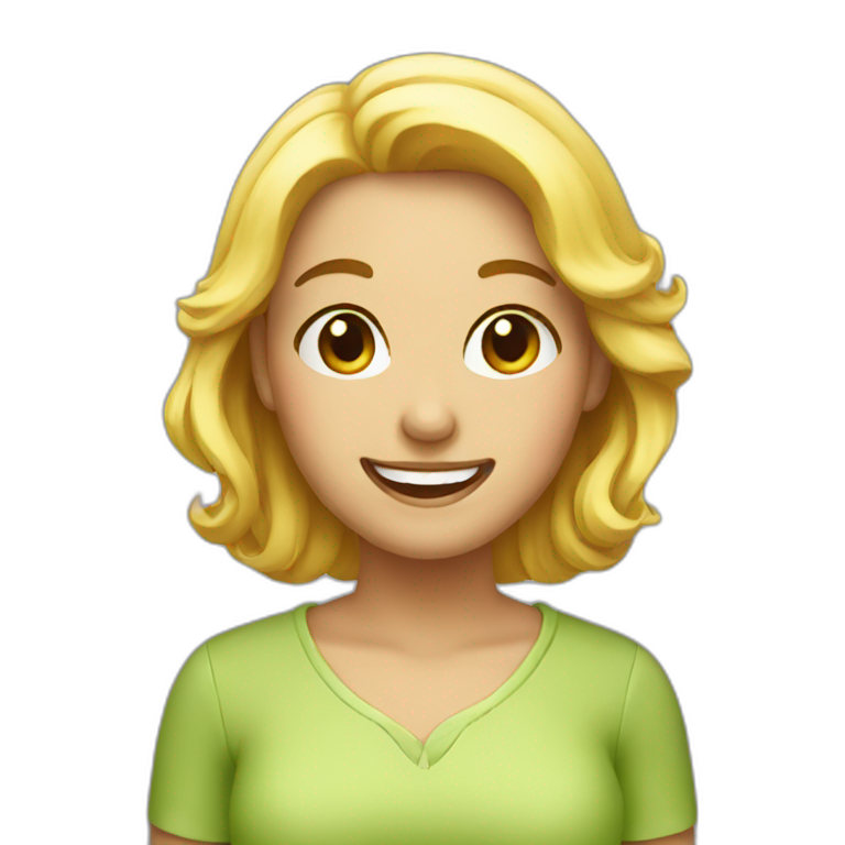 smile lady emoji emoji
