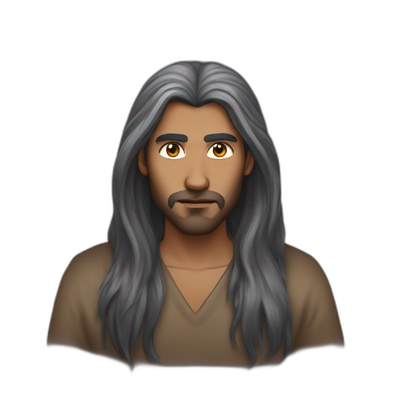 Long hair Sri Lankan dungeon master emoji