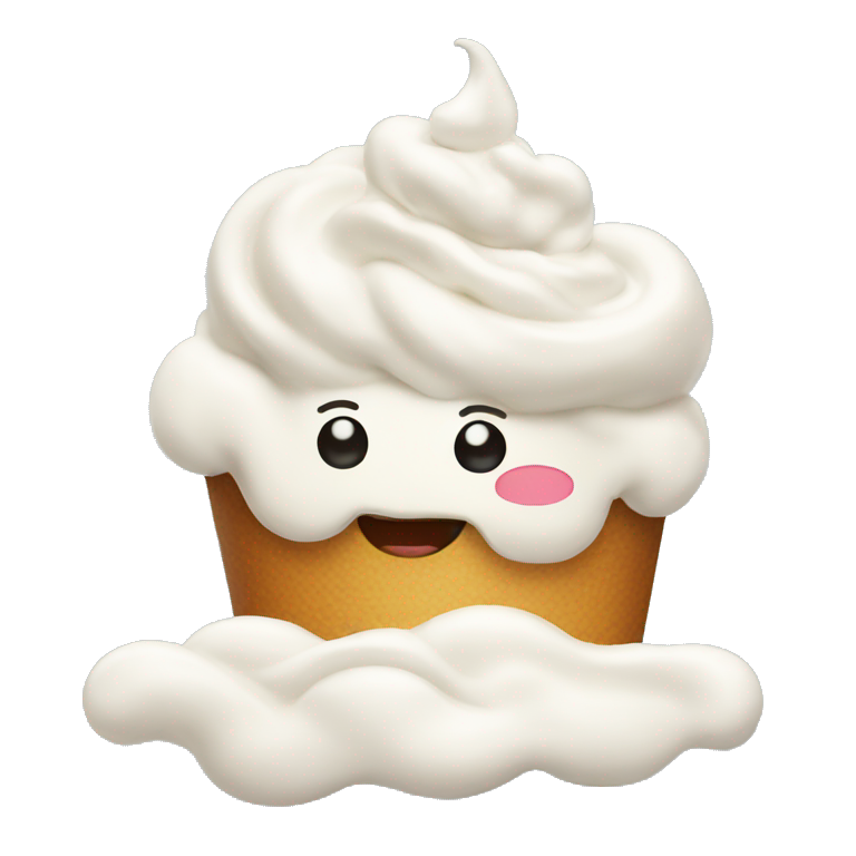 Whipped cream emoji