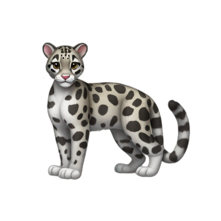 Clouded Leopard Full Body emoji