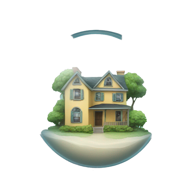 glass sphere with house inside emoji