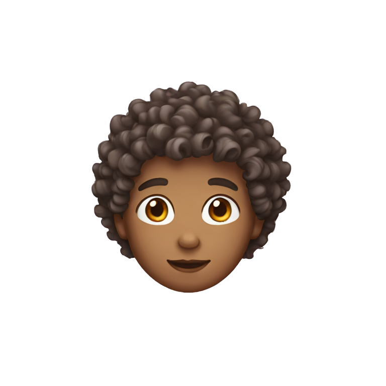 boy curly hair emoji