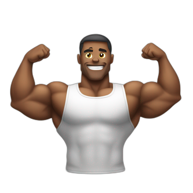 Bodybuilding arms emoji