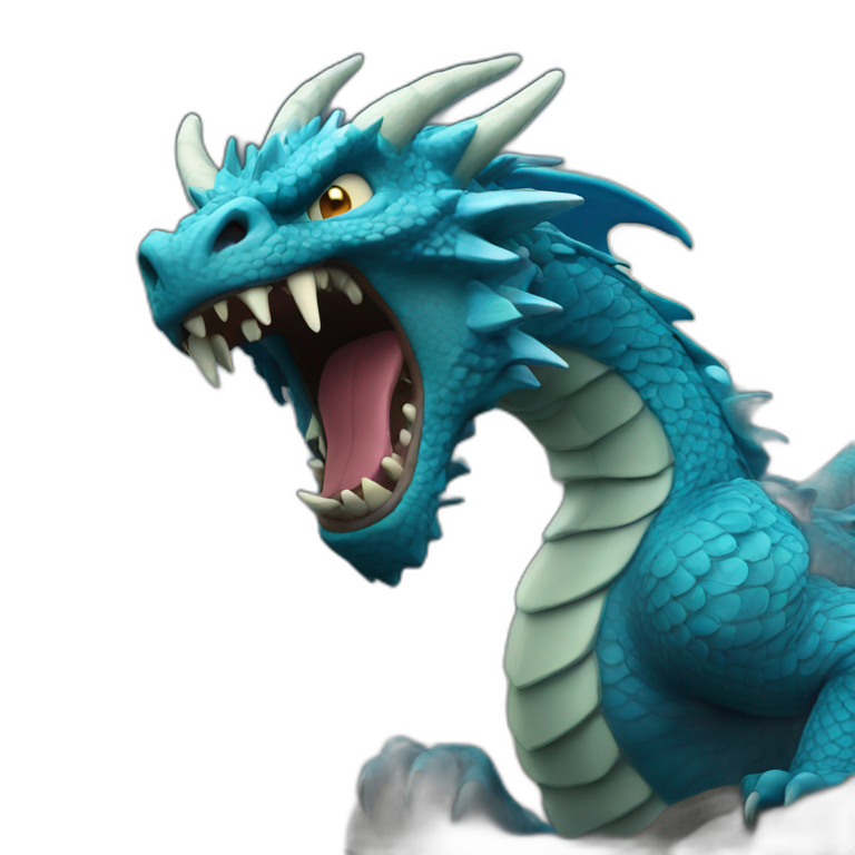 Angry Blue Dragon emoji