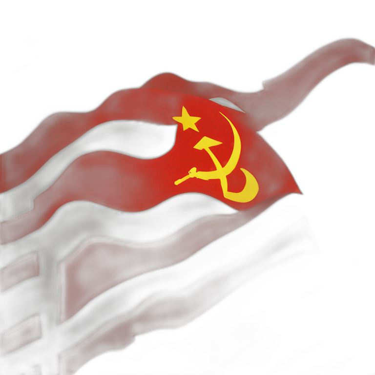 soviet flag iOS style emoji