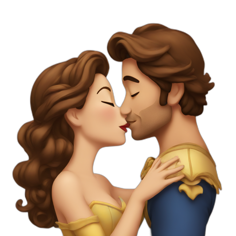 kissing belle emoji