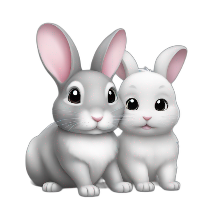 bunny and chinchilla emoji