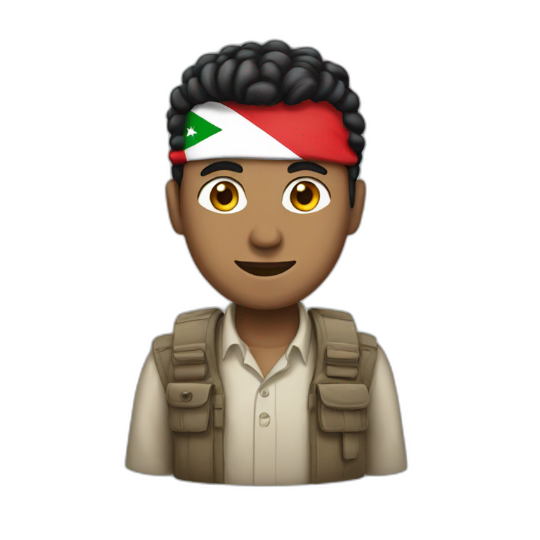 Man with Yemen flag emoji