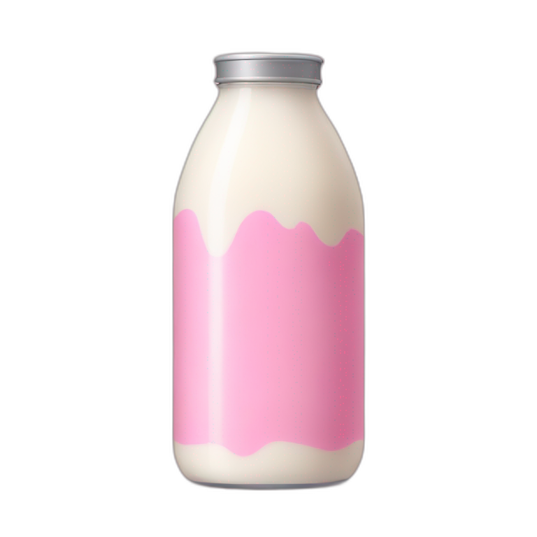 Pink milk emoji