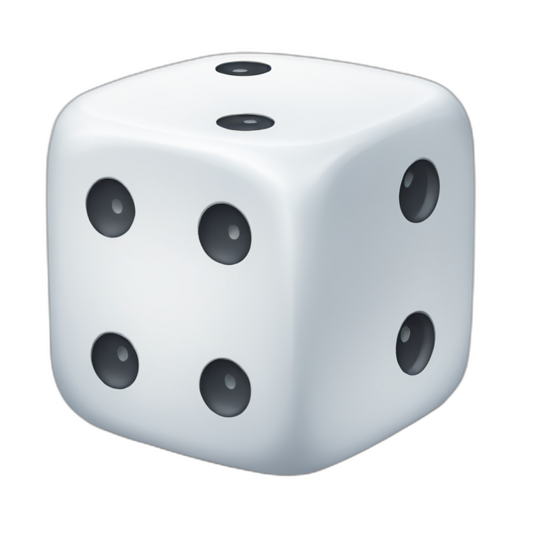 white dice emoji