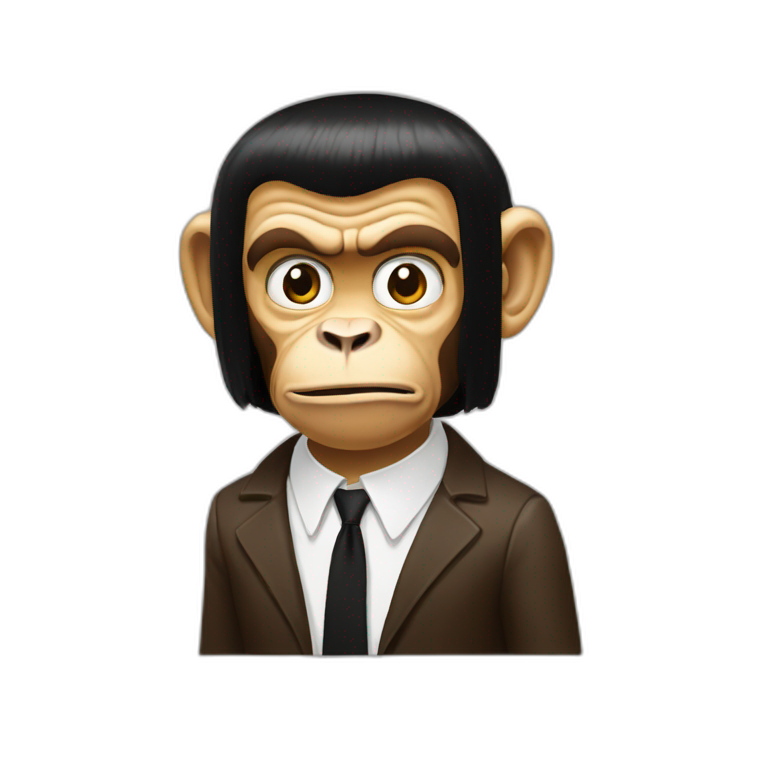 Monkey pulp fiction emoji