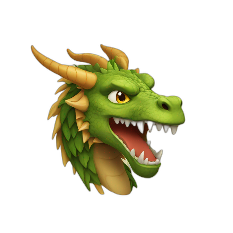 dragon with lion head emoji