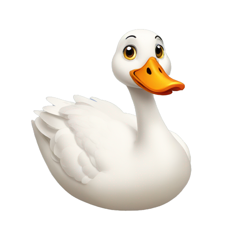 A silly goose emoji