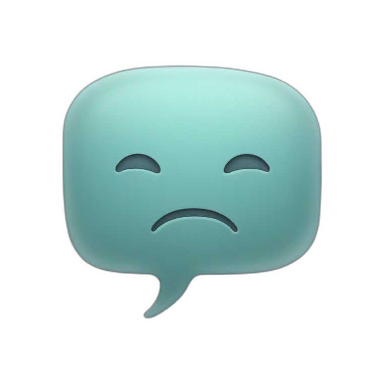 Speech bubble emoji