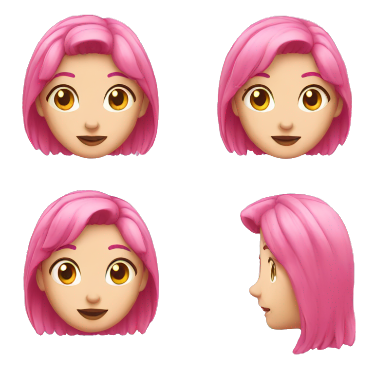 Pink  emoji