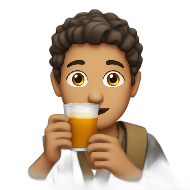 yemeni drinking chai emoji