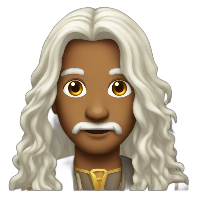 Long hair Sri Lankan dungeon master emoji