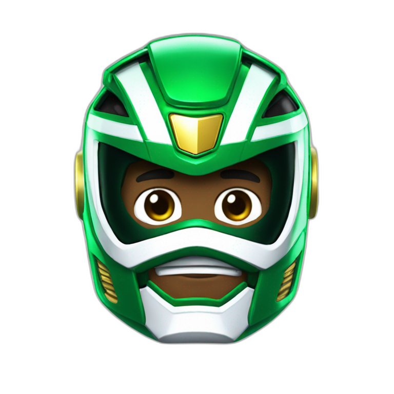 Green Mighty Morphin Power Ranger emoji