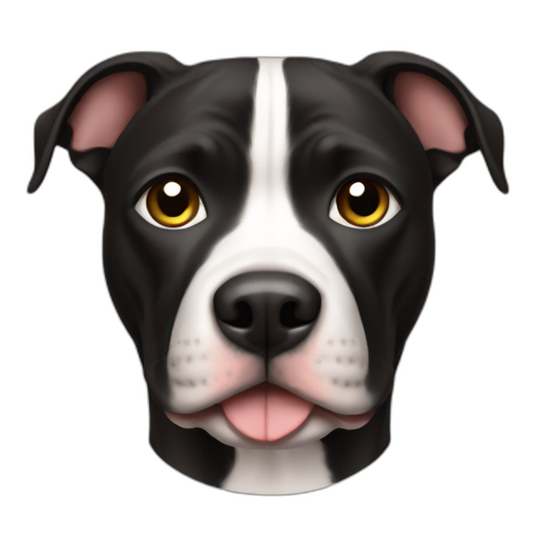 Black pitbull emoji