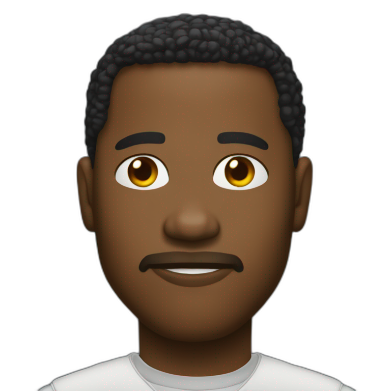 Yomi denzel avec un iPhone emoji