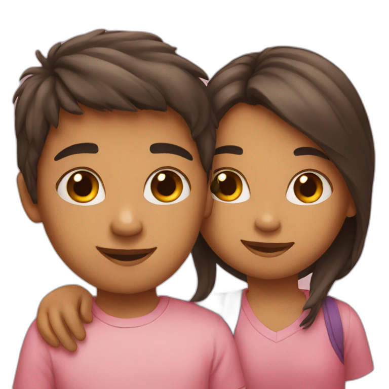 Girl and boy love  emoji