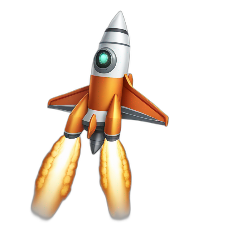 rocket with starfire boost emoji
