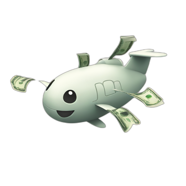 flying money emoji