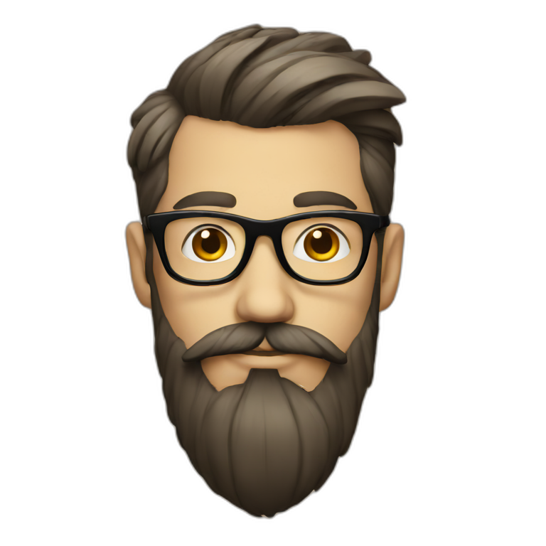 hipster emoji