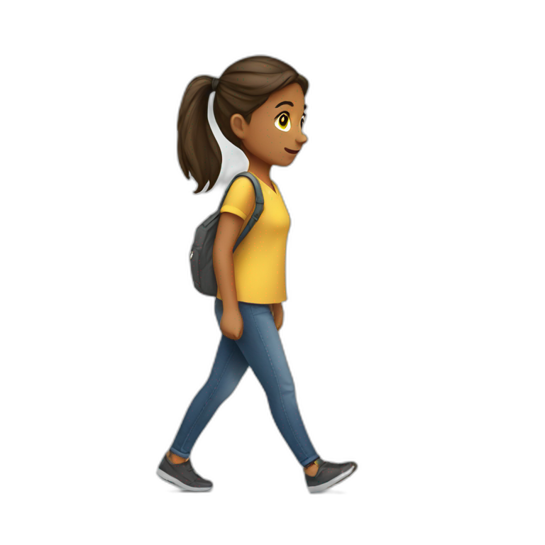 a girl walk emoji