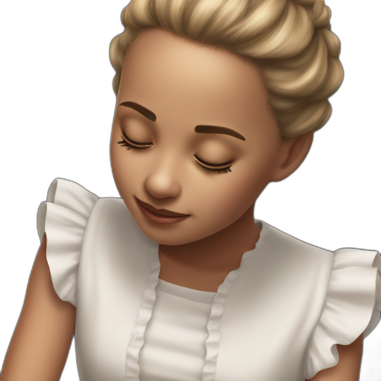 dreamy girl in pretty dress emoji