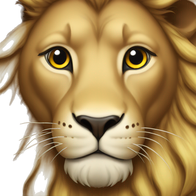 Lion with heart  emoji