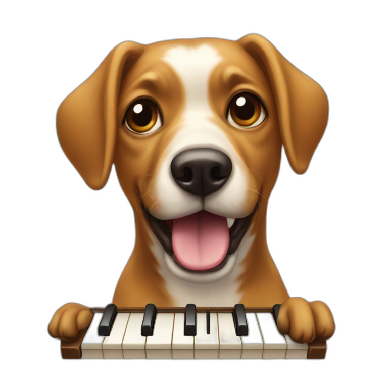 Dog play organ emoji