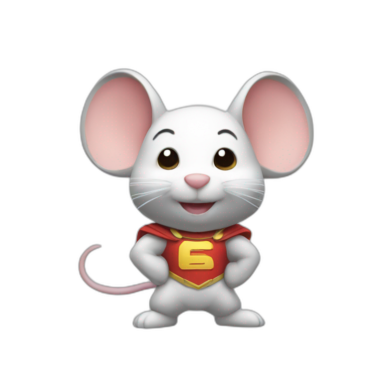 Mighty super mouse emoji