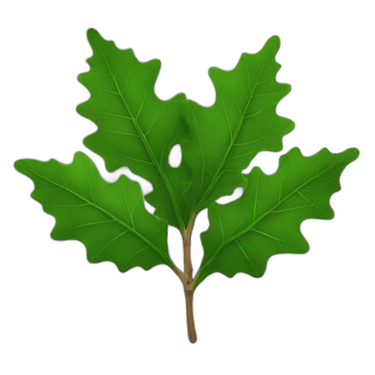 holly leaf  emoji