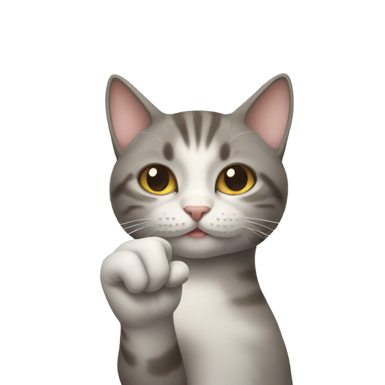 middle finger cat emoji