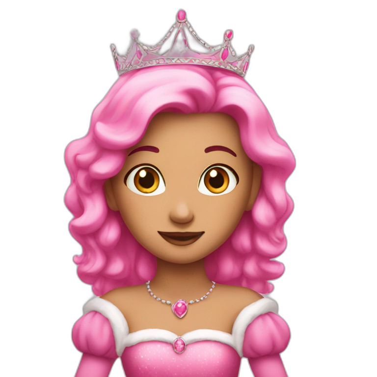 Pink princess  emoji
