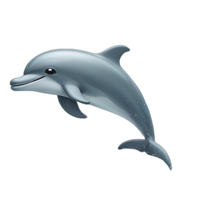 Dolphin on surf emoji