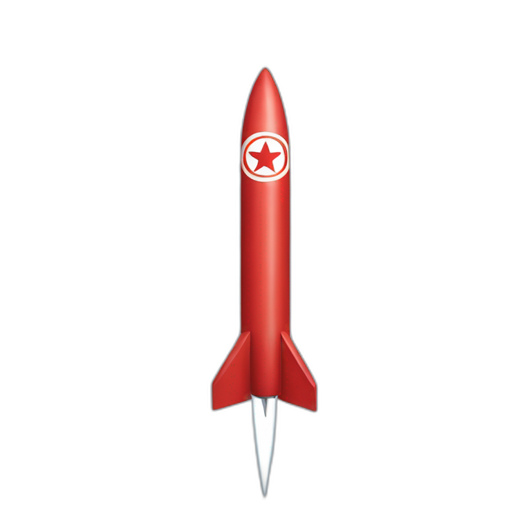 ICBM North Korean flag emoji