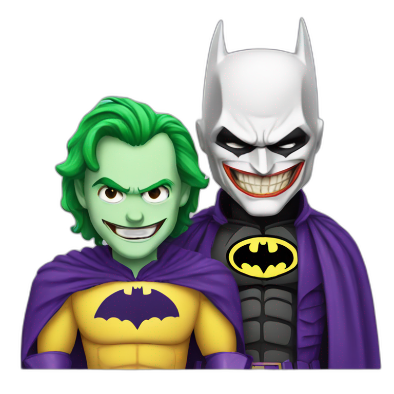 Batman and Joker  emoji