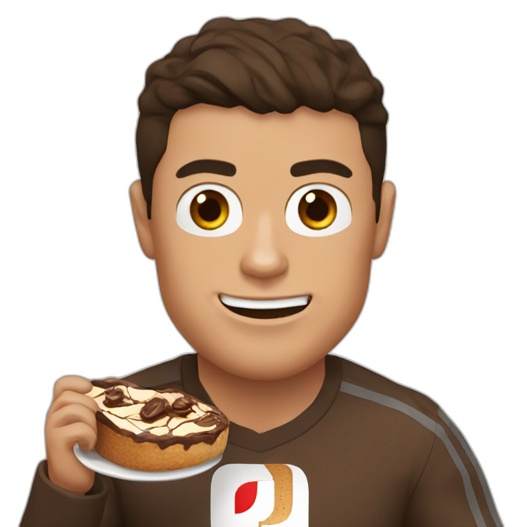 Cristiano ronaldo eat nutella emoji