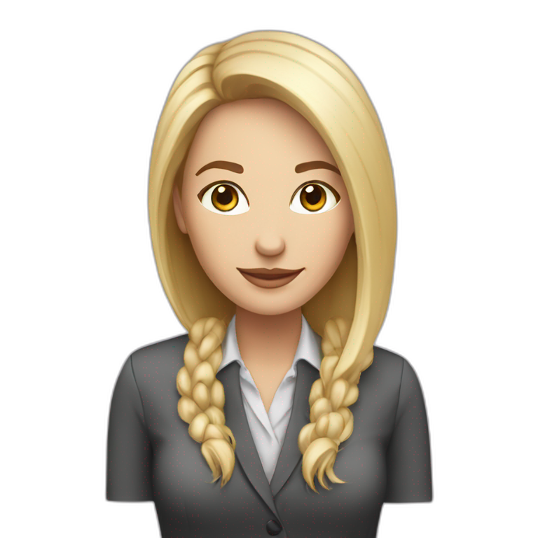 community manager woman caucasic emoji