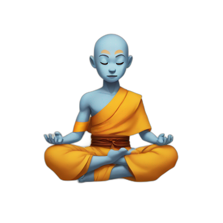 aang meditating emoji