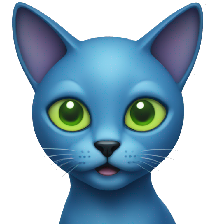 blue cat alien emoji