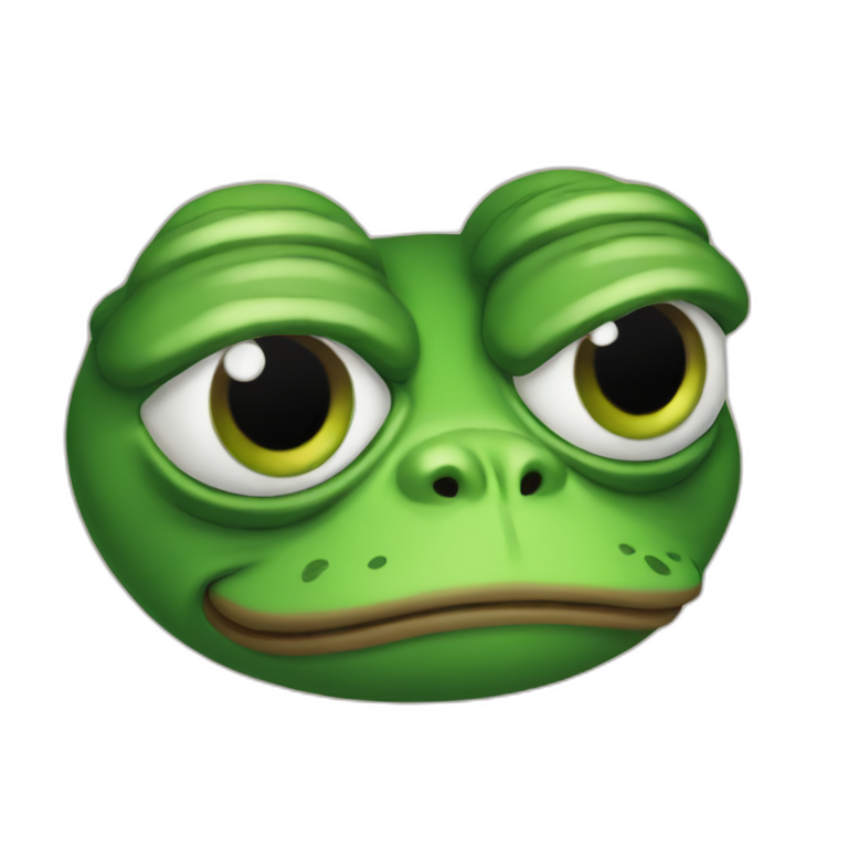 One-eyed pepe the frog emoji