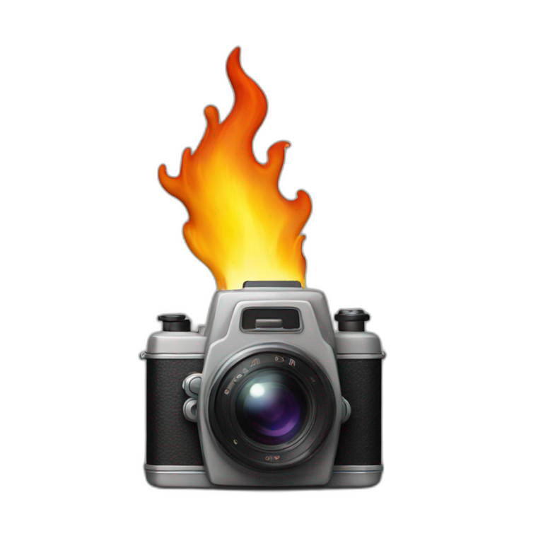 film camera fire emoji