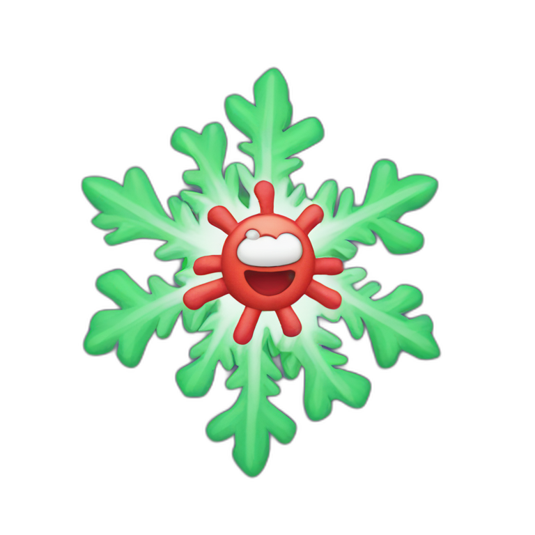 snowflake on the grovyle head emoji